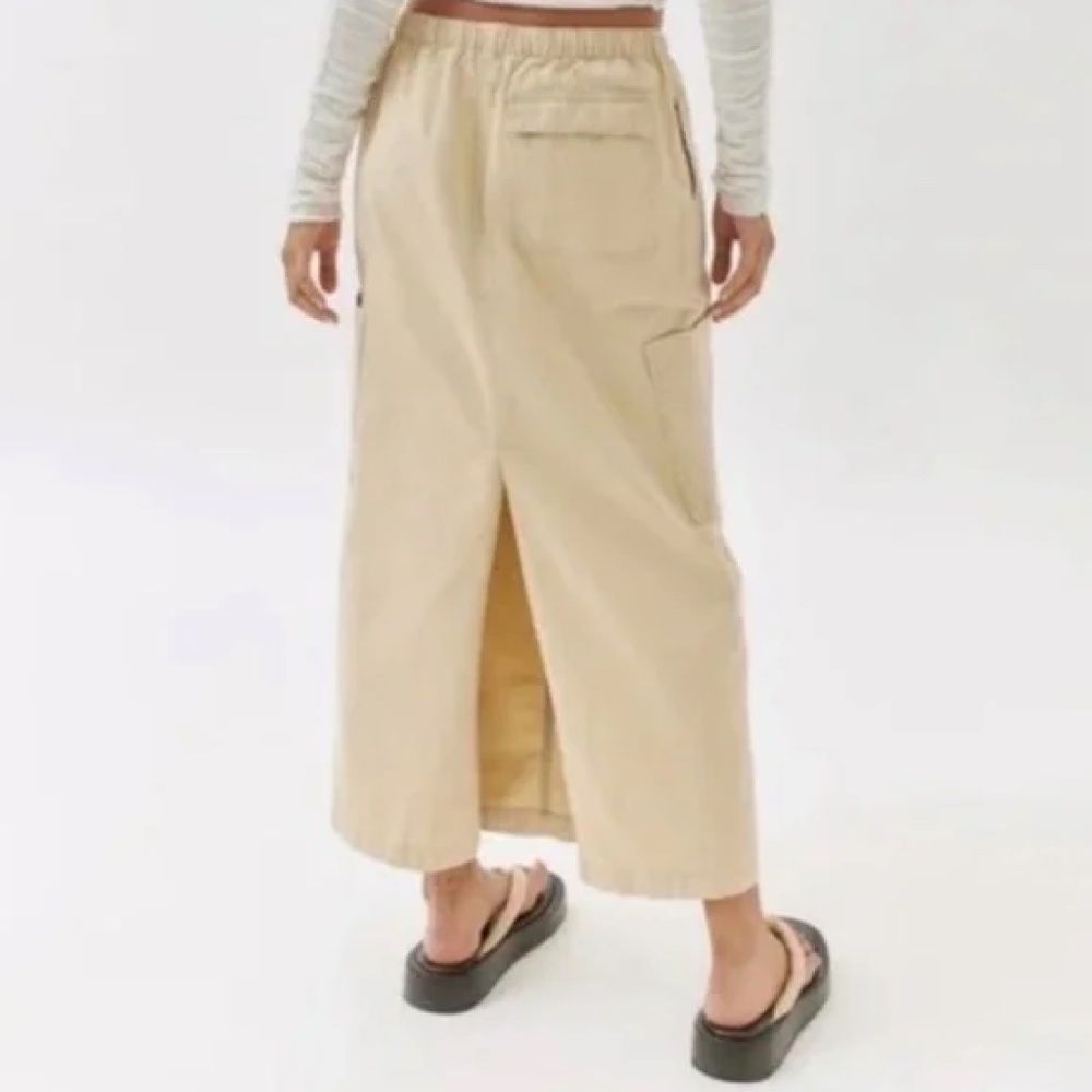 NWT Urban Outfitters BDG Ulla Cargo Midi Skirt Tan XS